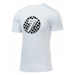 Tee Shirt Seven Dot Blanc/Checkmate L