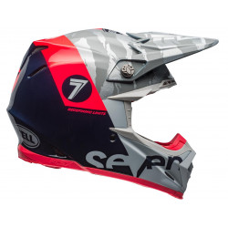 Casque Seven Moto-9 Flex Zone Navy/Coral S