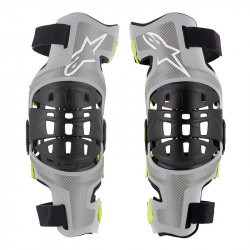 Genouilleres Bionic-7 Alpinestars Silver Yellow fluo S