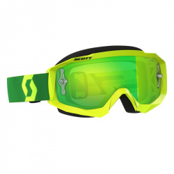 Masque Scott Hustle MX Yellow Green / Green Chrome Works