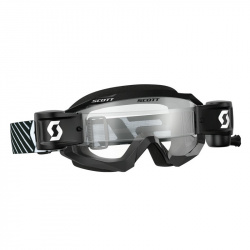 Masque Scott Hustle MX WFS Roll Off Noir/Blanc/Clear Works