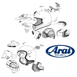 PLATINE ECRAN ARAI SAJ FIELD GREEN CASQUE INTEGRAL