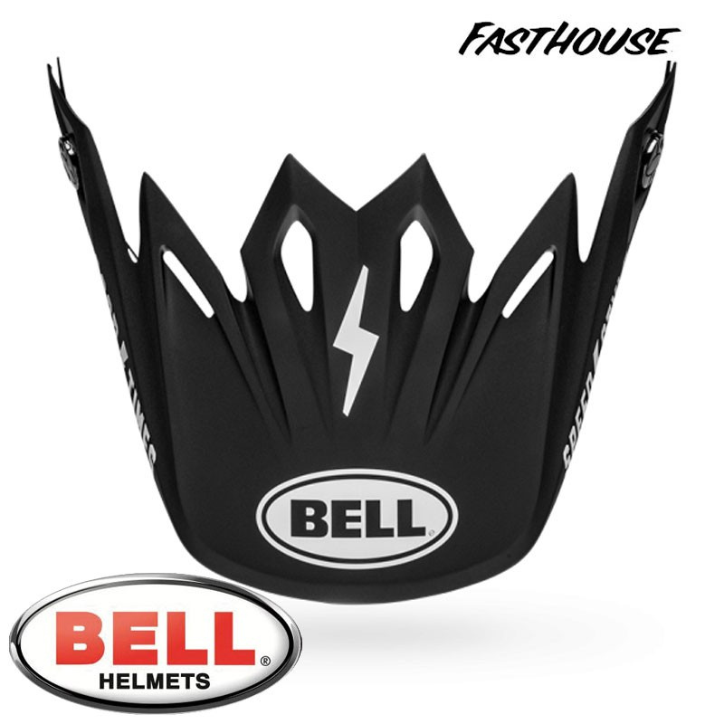 Visière BELL Moto-9 Flex Fasthouse noir/blanc