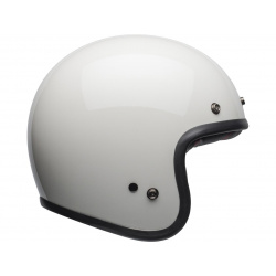 Casque BELL Custom 500 Solid Vintage blanc taille M