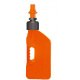 Bidon d'essence TUFF JUG 10L orange translucide/bouchon orange