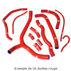 Durites de radiateur SAMCO type origine rouge - 6 durites Kawasaki ZX10R