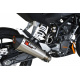 Silencieux SCORPION Serket Taper carbone/casquette ABS noir KTM Duke 125