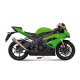 Silencieux MIVV X-Cone Plus inox satiné/casquette alu Kawasaki ZX6R/ZX6RR