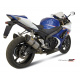 Silencieux double MIVV Suono inox/casquette carbone Suzuki GSX-R1000