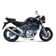 Silencieux + demi-ligne MIVV X-Cone inox brossé Suzuki SV650