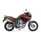 Silencieux MIVV Suono inox/casquette carbone Honda XL700V Transalp