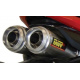 Silencieux double MIVV X-Cone Plus inox satiné Honda CBR600RR
