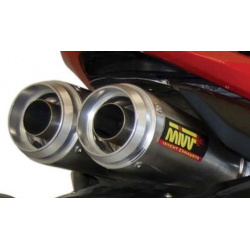 Silencieux double MIVV X-Cone Plus inox satiné Honda CBR600RR