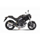 Silencieux double MIVV Suono inox/casquette carbone Ducati monster 695