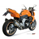 Silencieux double MIVV Suono inox/casquette carbone Kawasaki Z1100