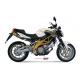 Silencieux double MIVV Suono inox/casquette carbone Aprilia Shiver 750