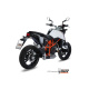 Silencieux MIVV GP inox brossé noir KTM 690 Duke 