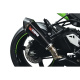 Silencieux SCORPION Serket Taper carbone/casquette ABS noir Kawasaki ZX-10R 