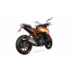 Silencieux SCORPION Serket Taper inox/casquette ABS noir KTM 125 Duke