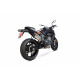 Silencieux SCOPRION Serket Parallel inox/casquette ABS noir KTM Duke 790 