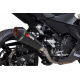 Silencieux SCORPION Serket Taper carbone/casquette ABS noir Kawasaki Ninja 250/400