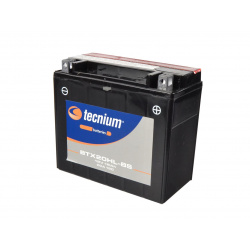 Batterie TECNIUM BTX20HL-BS sans entretien livrée avec pack acide