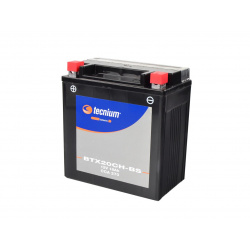 Batterie TECNIUM BTX20CH-BS sans entretien livrée avec pack acide