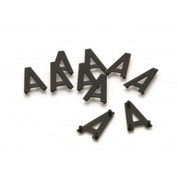 Caractères PPI ''P'' 45mm à clipser pour plaques aluminium 10 pièces