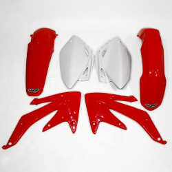 Kit plastique UFO couleur origine rouge/blanc Honda CRF450R