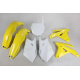 Kit plastique UFO couleur origine jaune/blanc Suzuki RM-Z450