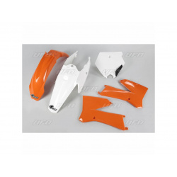Kit plastique UFO couleur origine orange/blanc KTM SX85