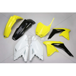 Kit plastique UFO couleur origine jaune/noir/blanc Suzuki RM-Z450