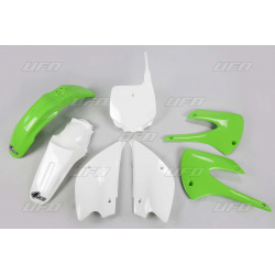 Kit plastique UFO couleur origine (2013) restylé vert/blanc Kawasaki KX85