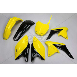 Kit plastique UFO couleur origine (2014) jaune/noir Suzuki RM-Z250