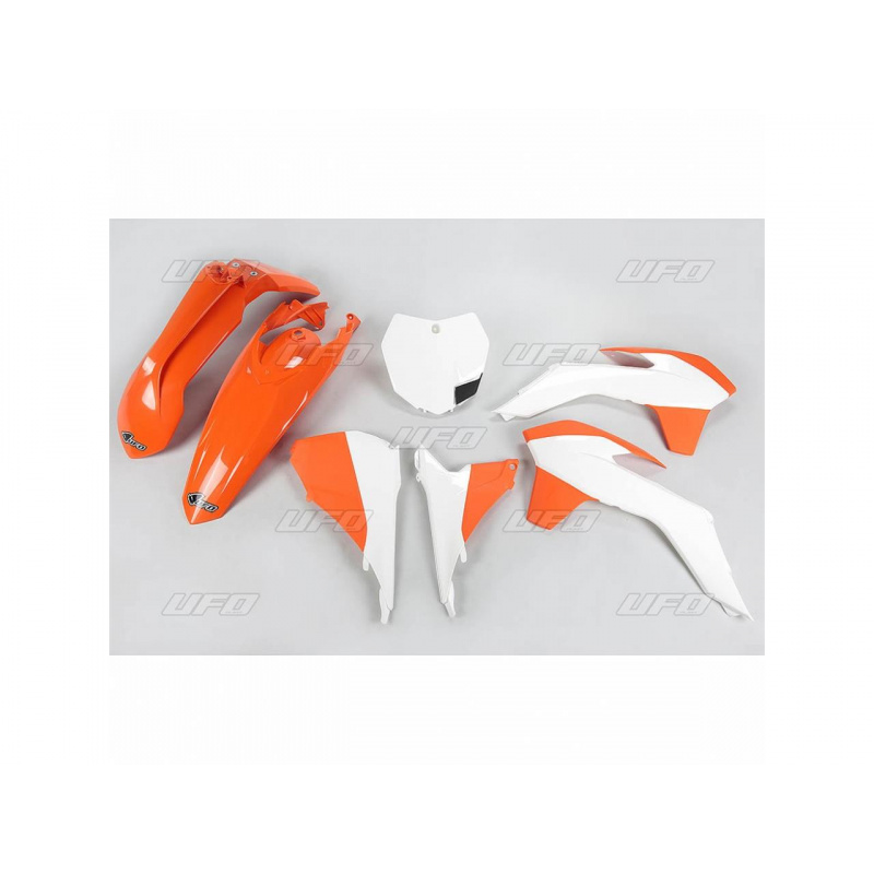 Kit plastique UFO couleur origine (2015) orange/blanc KTM