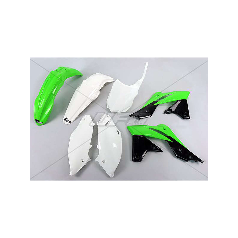 Kit plastique UFO couleur origine (2016) vert/noir/blanc Kawasaki KX250F