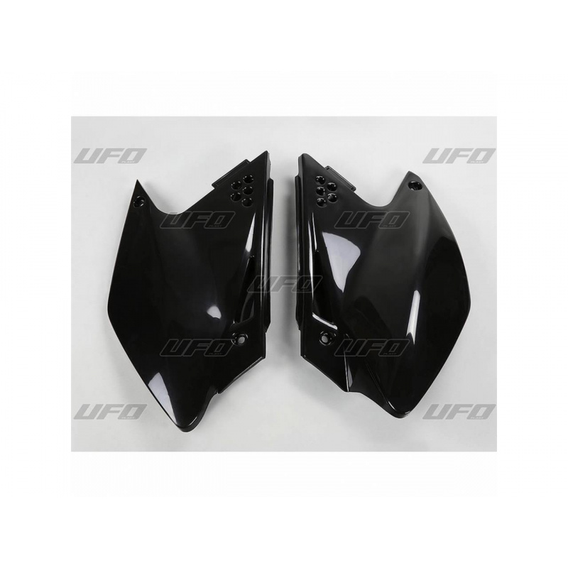 Plaques latérales UFO noir Kawasaki KX250F