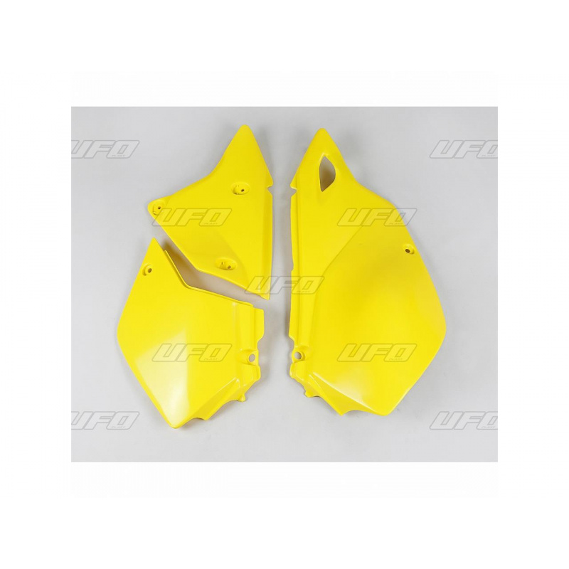 Plaques latérales UFO jaune Suzuki DR-Z400E