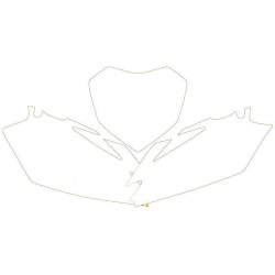 Fonds de plaque BLACKBIRD blanc Honda CRF250R/450R