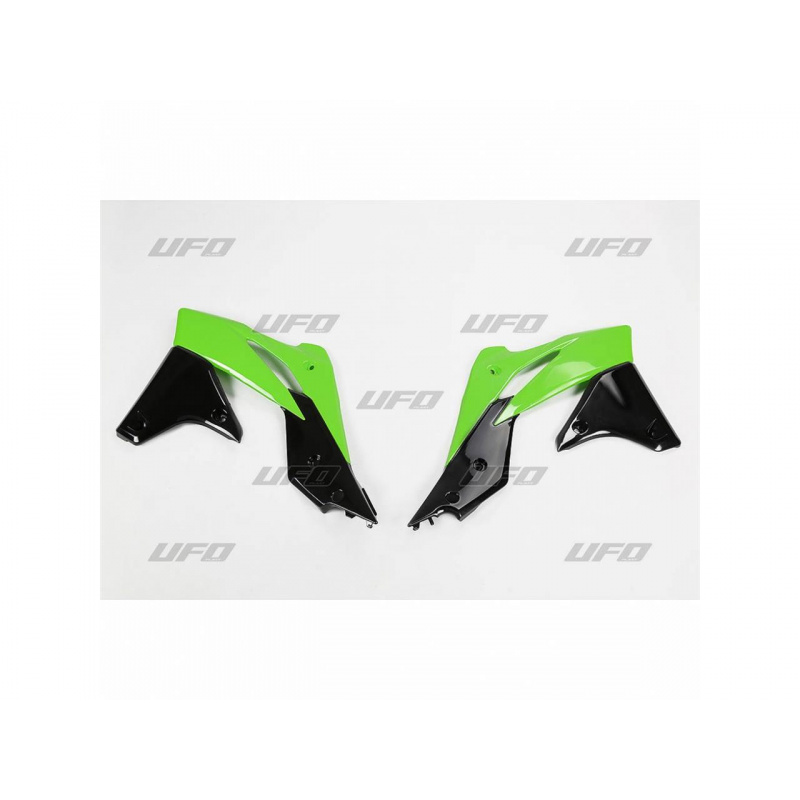 Ouïes de radiateur UFO couleur origine 2013 vert/noir Kawasaki KX250F