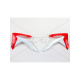 Ouïes de radiateur UFO rouge/blanc Honda CRF250R/450R