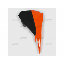 Cache boîte à air UFO orange/noir KTM SX85
