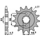 Pignon 13 dents PBR chaîne 520 Honda XR250R