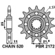 Pignon PBR 14 dents acier standard pas 520 type 2172 Yamaha R6