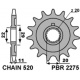 Pignon PBR 14 dents acier standard pas 520 type 2275 Sherco SE 2.5I-F