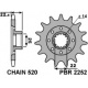 Pignon PBR 17 dents acier type 2252 pas 520 MV Agusta F3