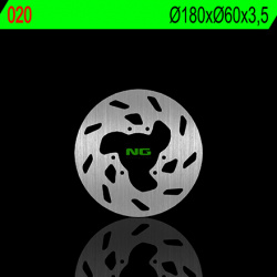 Disque de frein arrière droit NG 020 rond fixe Peugeot XP-6