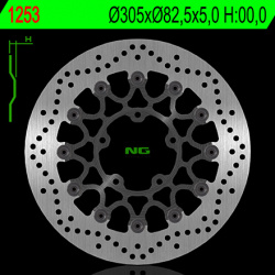 Disque de frein NG 1253 rond semi-flottant