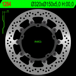 Disque de frein NG 1284 rond semi-flottant