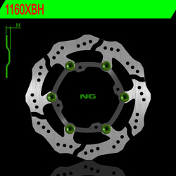 Disque de frein avant NG 1160XBH pétale flottant Suzuki RM-Z250/450